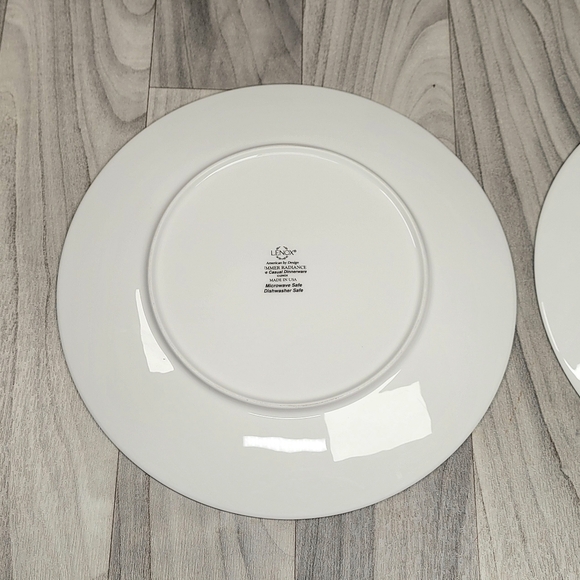 Lenox Summer Radiance Dinner Plate LOT of 2 Durable China  Blue Gold 11" - Picture 6 of 9